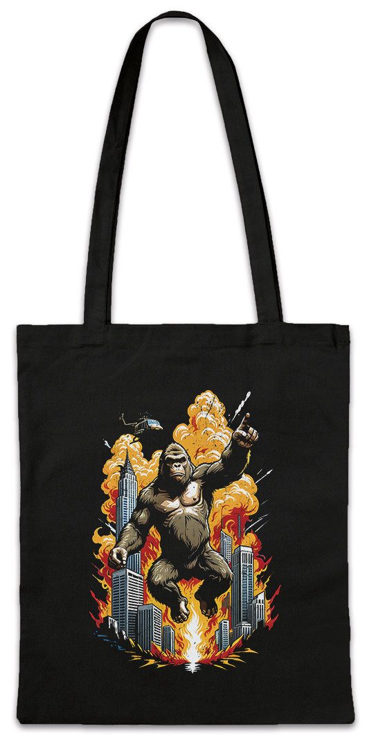 Urban Backwoods Beuteltasche Skyscraper Kong Stofftasche Ape Affe Japan Insel King Kaiju Giant (1-tlg), Monster Movie Film Godzilla