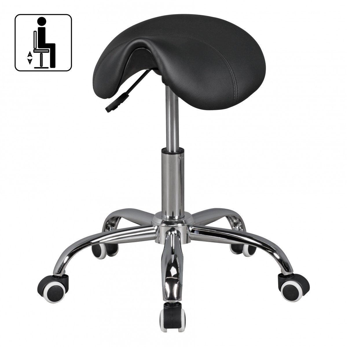 Amstyle Arbeitshocker SPM1.973 (Sattelhocker Schwarz Kosmetikhocker günstig online kaufen