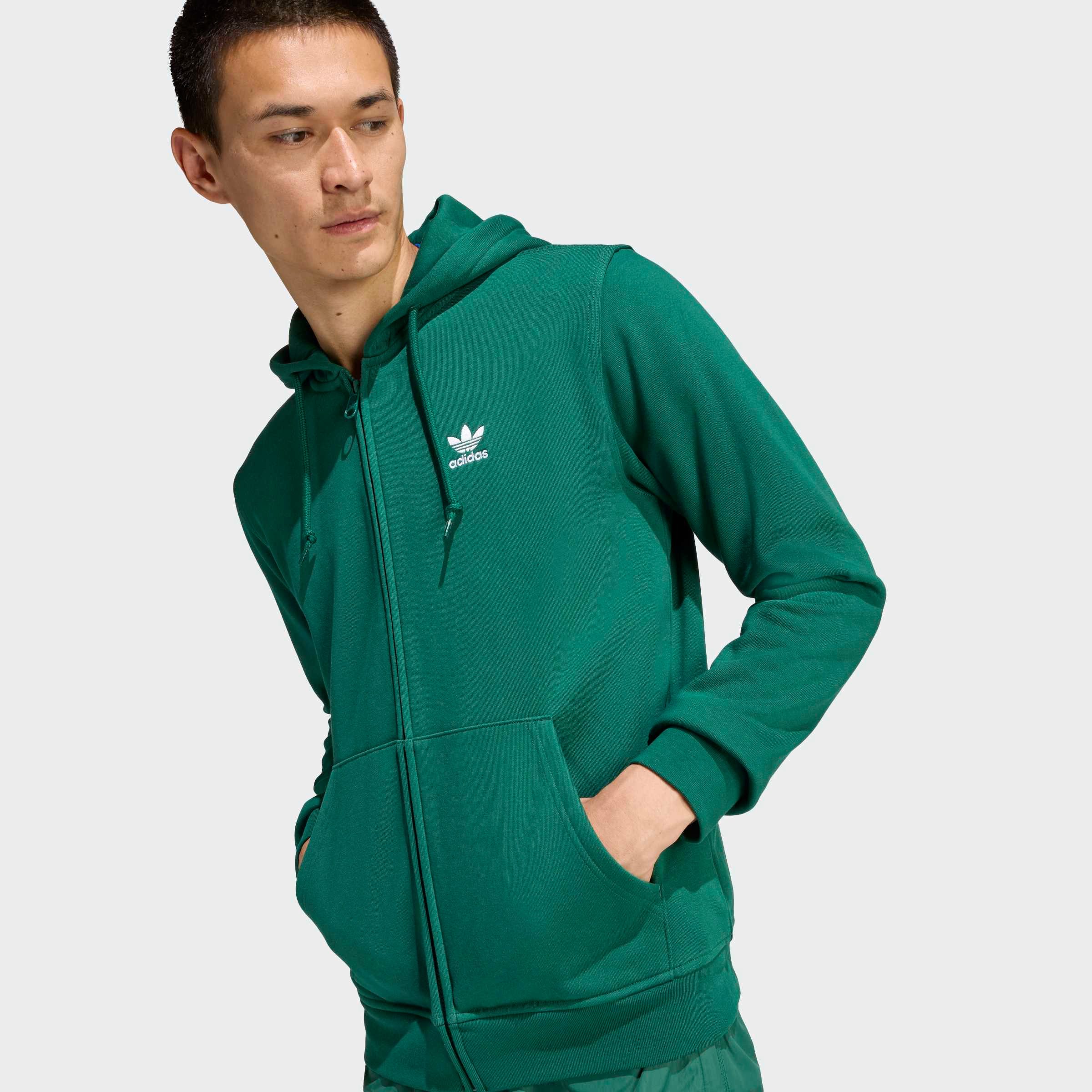 adidas Originals Kapuzensweatshirt TREFOIL ESSENTIALS Full Zip Hoddie, Kapuzenpullover, Kapuzenjacke mit Reißverschluss
