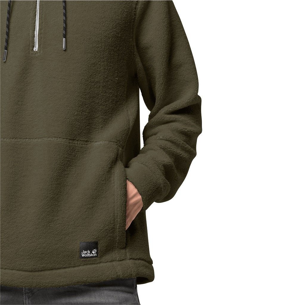 Jack Wolfskin Kapuzenpullover Fleecehoodie Nature Life Halfzip - aus weiche günstig online kaufen