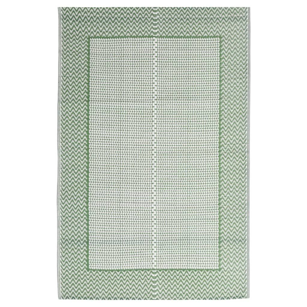Outdoorteppich Teppich Terrasse Camping Outdoor draußen Vorzelt Grün 120x180 cm Kunst
