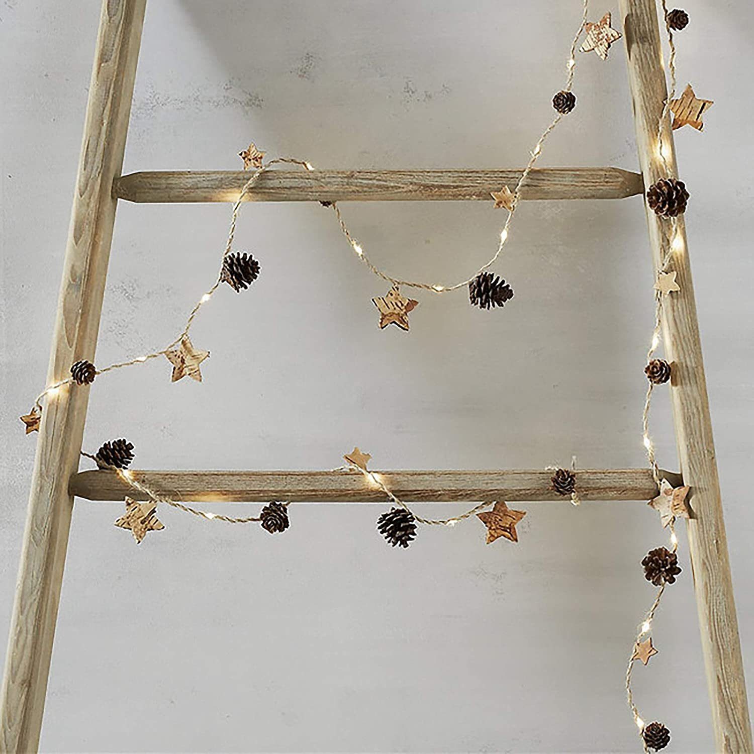 Sterne Christbaumschmuck LED Weihnachtslichterketten, Weihnachtsbaum für BIGTREE