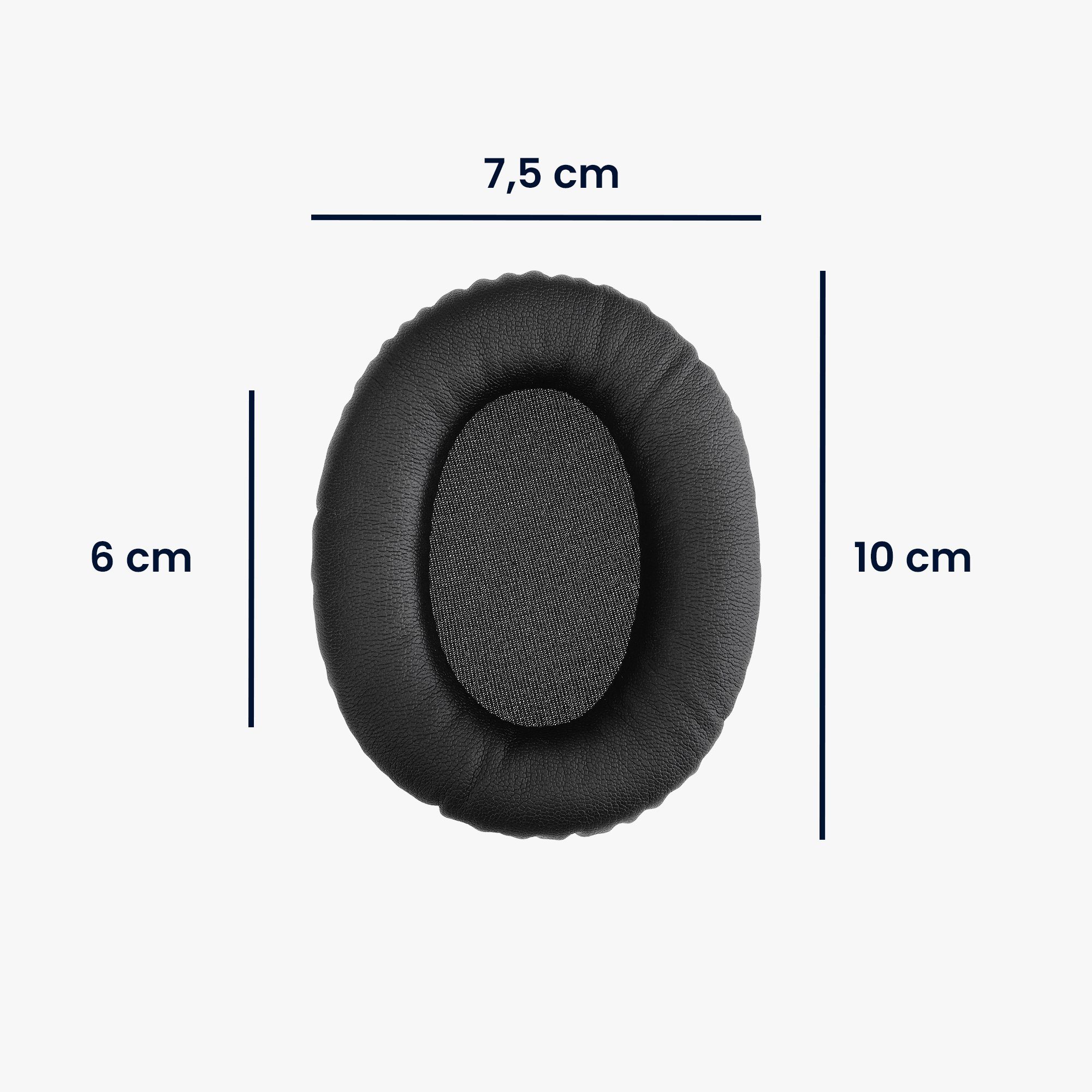 kwmobile 2x Ohr Polster für Kunstleder MDR-1000X - Over WH-1000XM2 Ohrpolster Headphones) / Schwarz Kopfhörer für (Ohrpolster Sony Polster Ear
