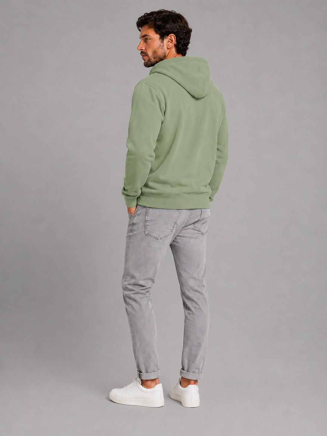Smith & Solo Hoodie Herren - Sweatshirt mit Reißverschluss Zipper Sweatjacke Baumwollmix – Bild 5 von 5