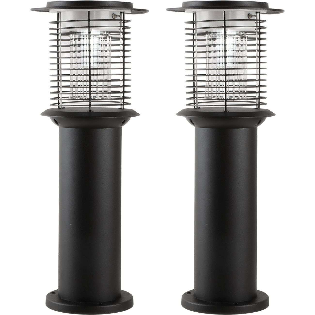 shop'n smile ideoon LED Gartenleuchte Solar Gartenlampe LED Wegeleuchte UV Insektenschutz deckt 50-100 m², LED fest integriert, Deckt 50–100 m² ab, UV Insektenschutz 15lm, IP44, 25x60 cm