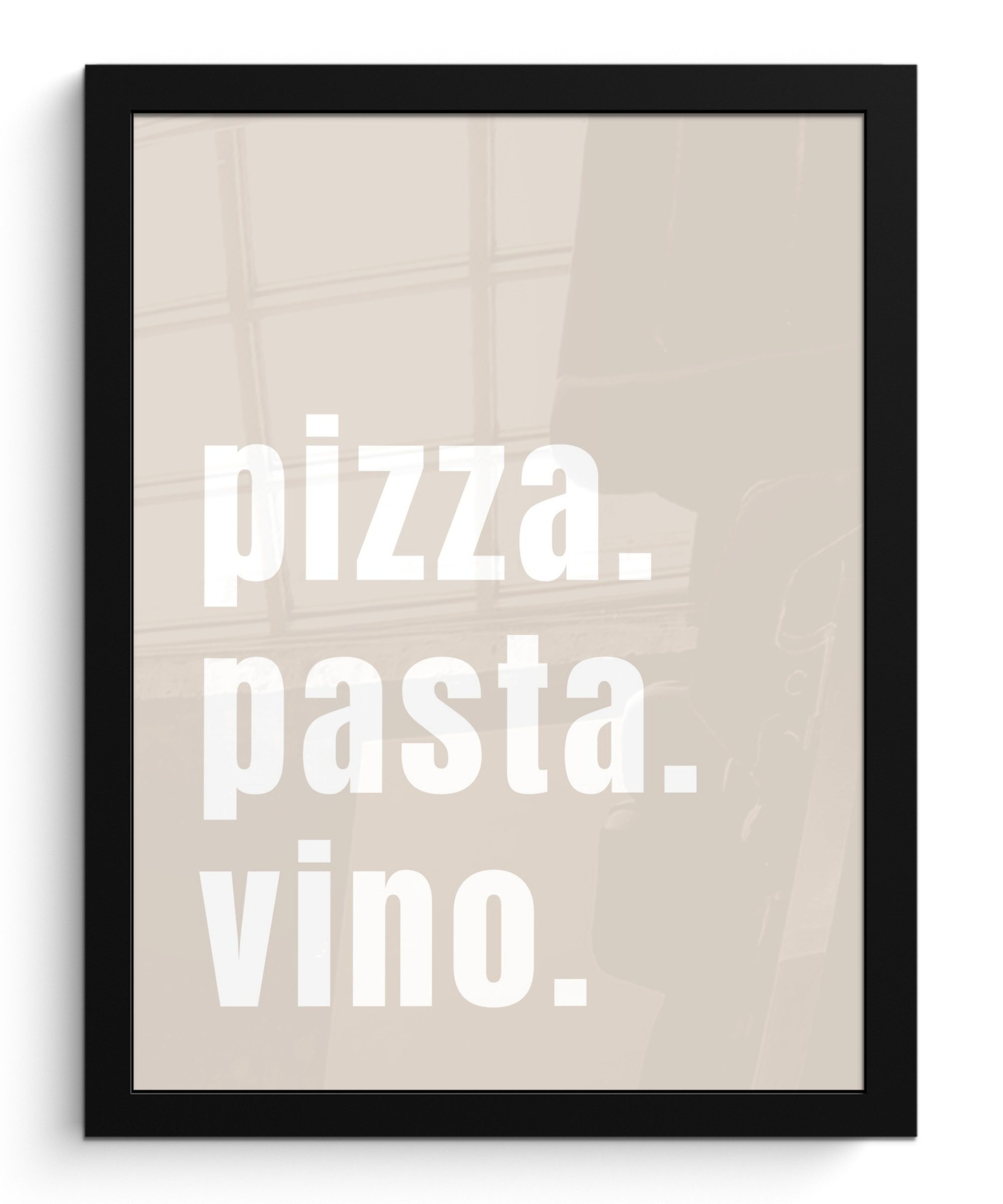 MuchoWow Poster Zitat - Pizza, Pasta, günstig online kaufen