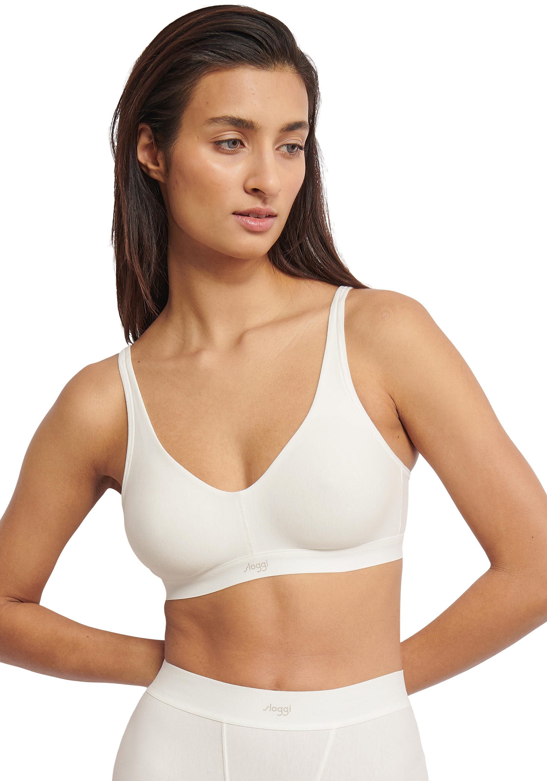 sloggi Bügelloser BH EVER Ease Soft bra (Packung, 1-tlg) Temperaturausgleichend
