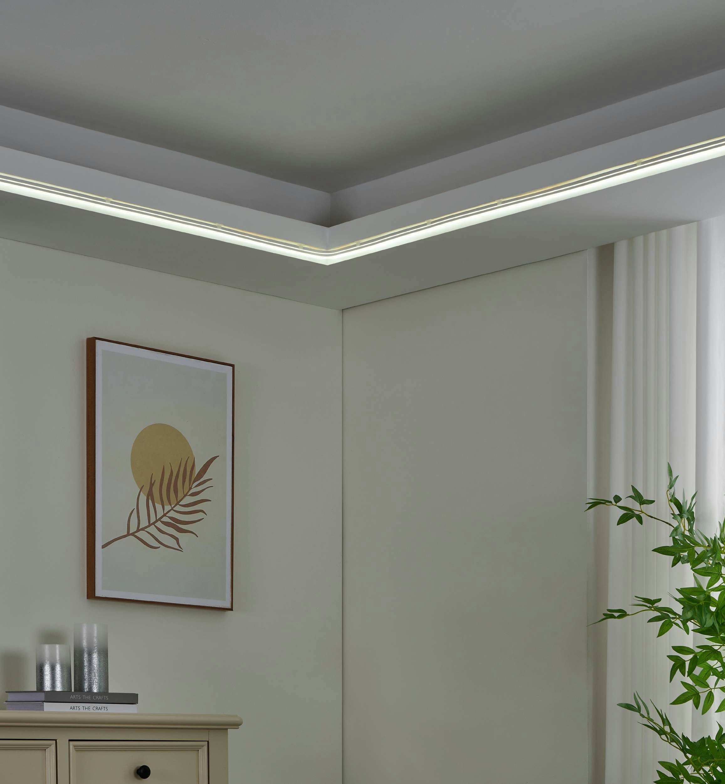 EGLO LED-Streifen Neon-Stripe-Z LED-Streifen, ZigBee 3.0, App und Sprachsteuerung, 1-flammig, Leuchtband/-stab - L500 x B1,8 x H0,8 cm - weiß - 30W inkl.