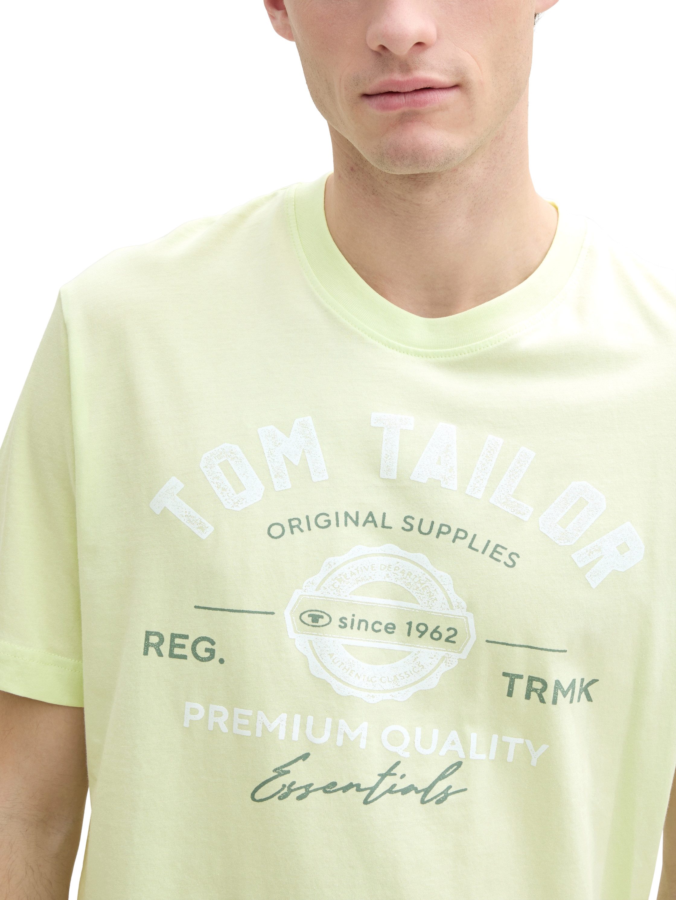 TOM TAILOR T-Shirt mit großem Logofrontprint