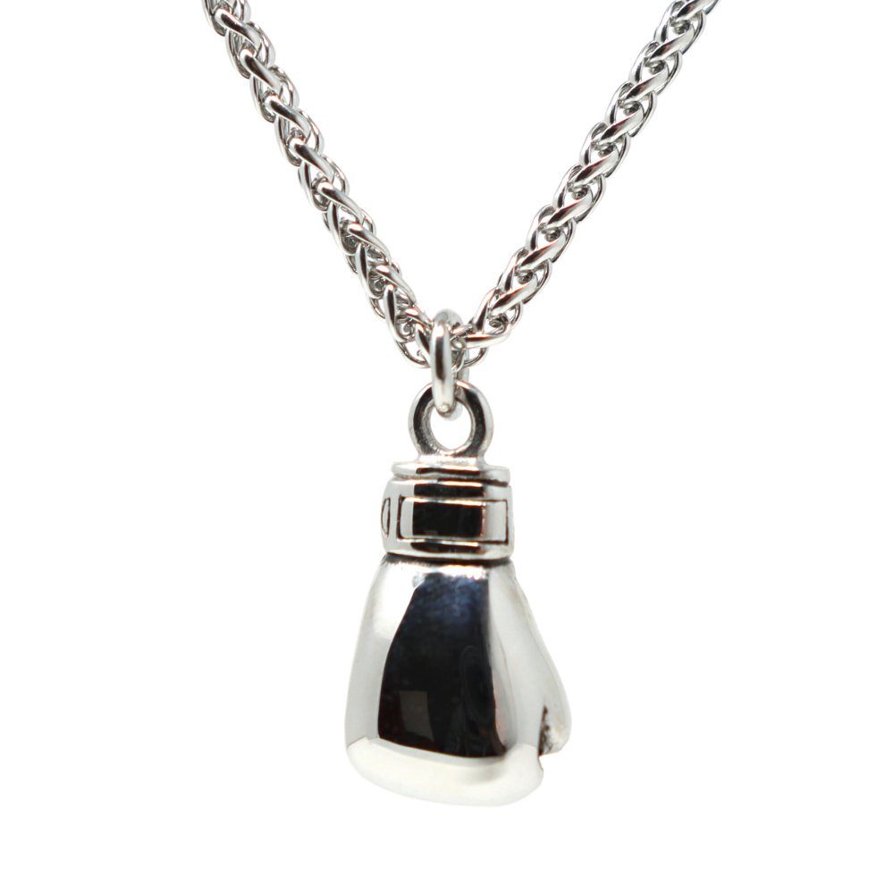 DALMARO Edelstahlkette Lederkette Edelstahl 316 BOXING GLOVE, Herren Biker günstig online kaufen