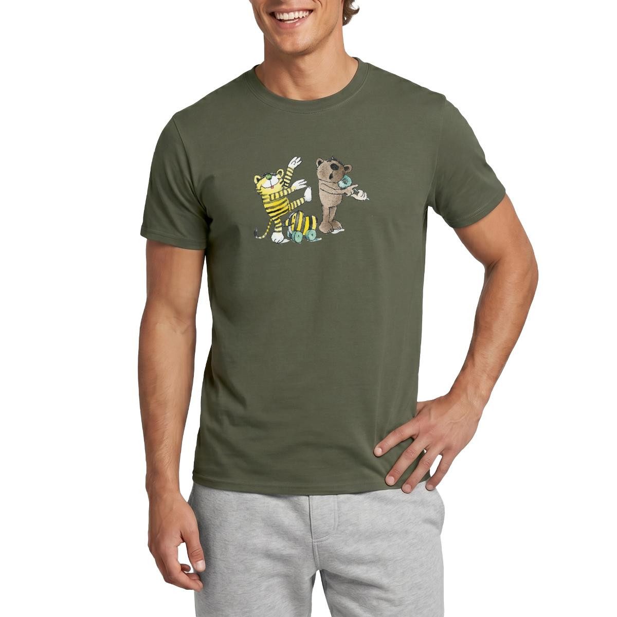 T-Shirt Janosch Tiger und Freunde Machen Musik Männer T-Shirt