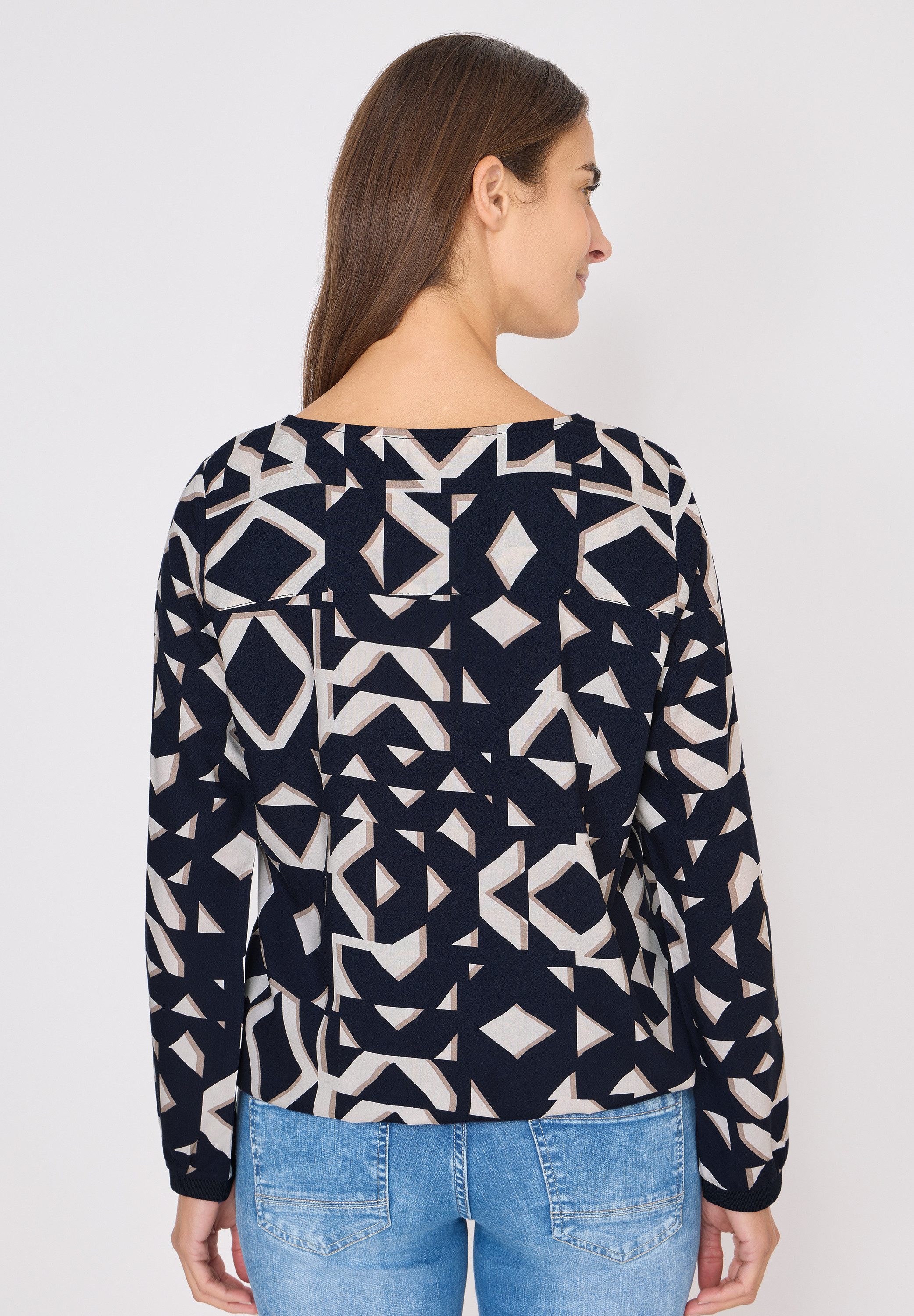 CECIL Langarmbluse mit Elastiksaum günstig online kaufen