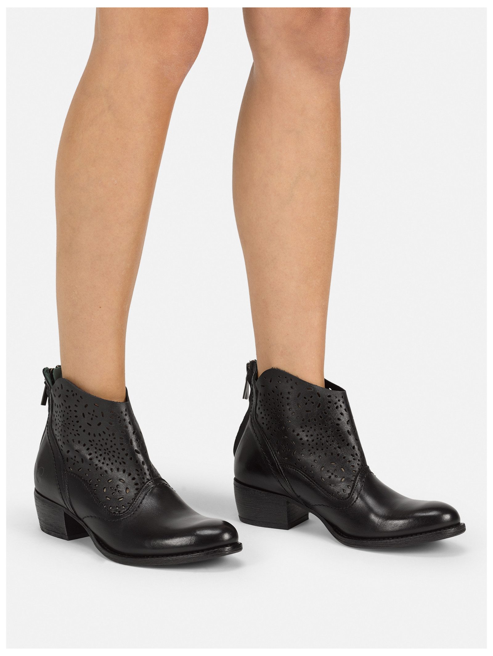 Felmini Wide Fit Stiefelette Leder . Cowboy Stiefelette