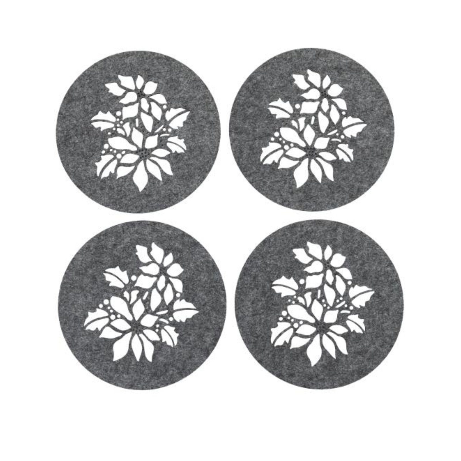 Platzset Platzset 4-teilig Filz mit Blumendruck