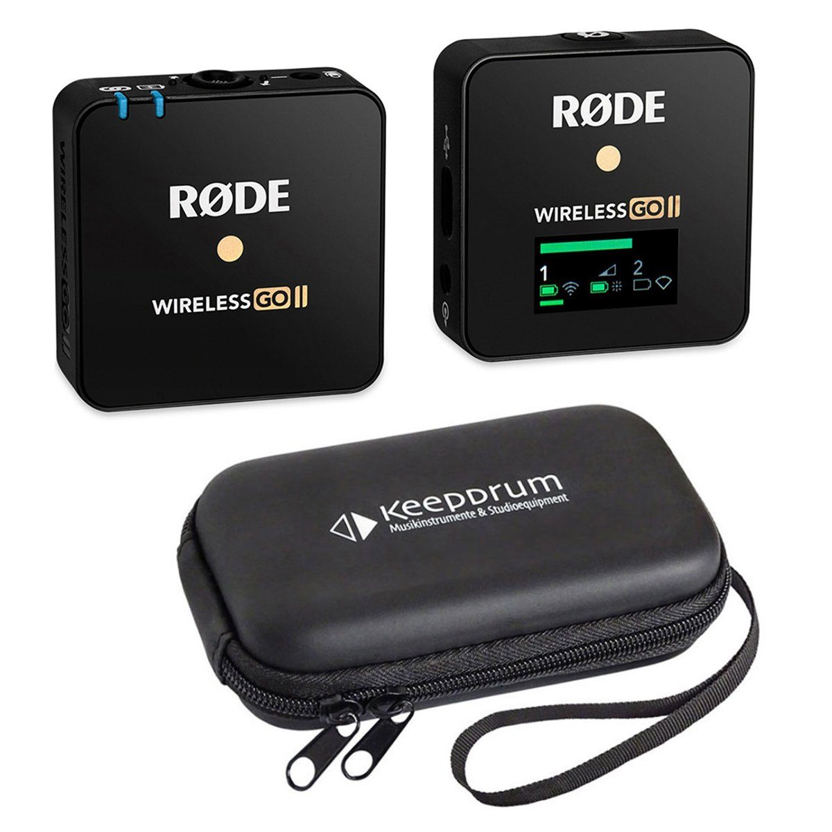 Rode Wireless GO II Single mit Soft-Case Digitales Aufnahmegerät