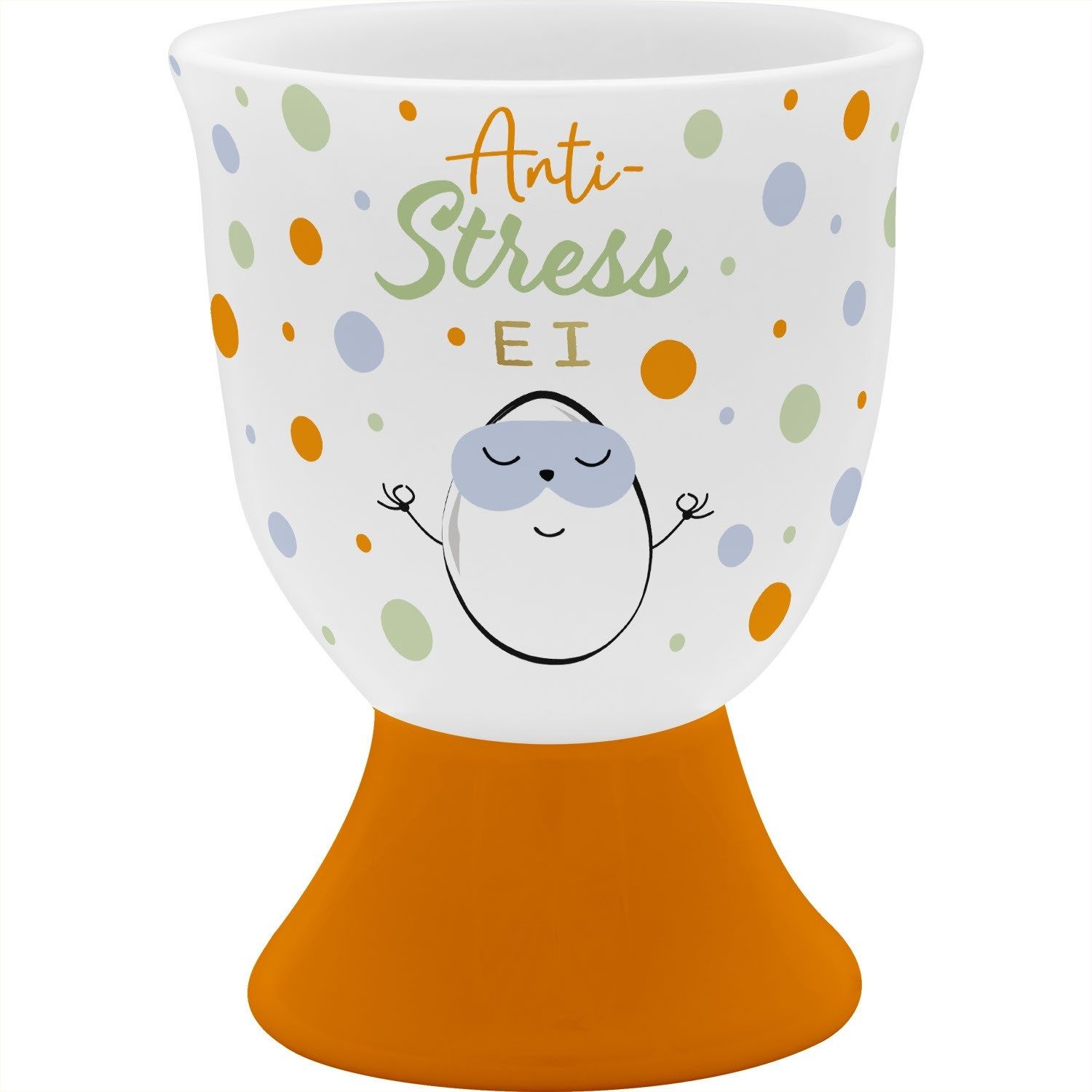 Sheepworld Eierbecher Eierbecher Porzellan Ø 5,2 H 6,8cm Geschenk Sheepworld STRESS 74510