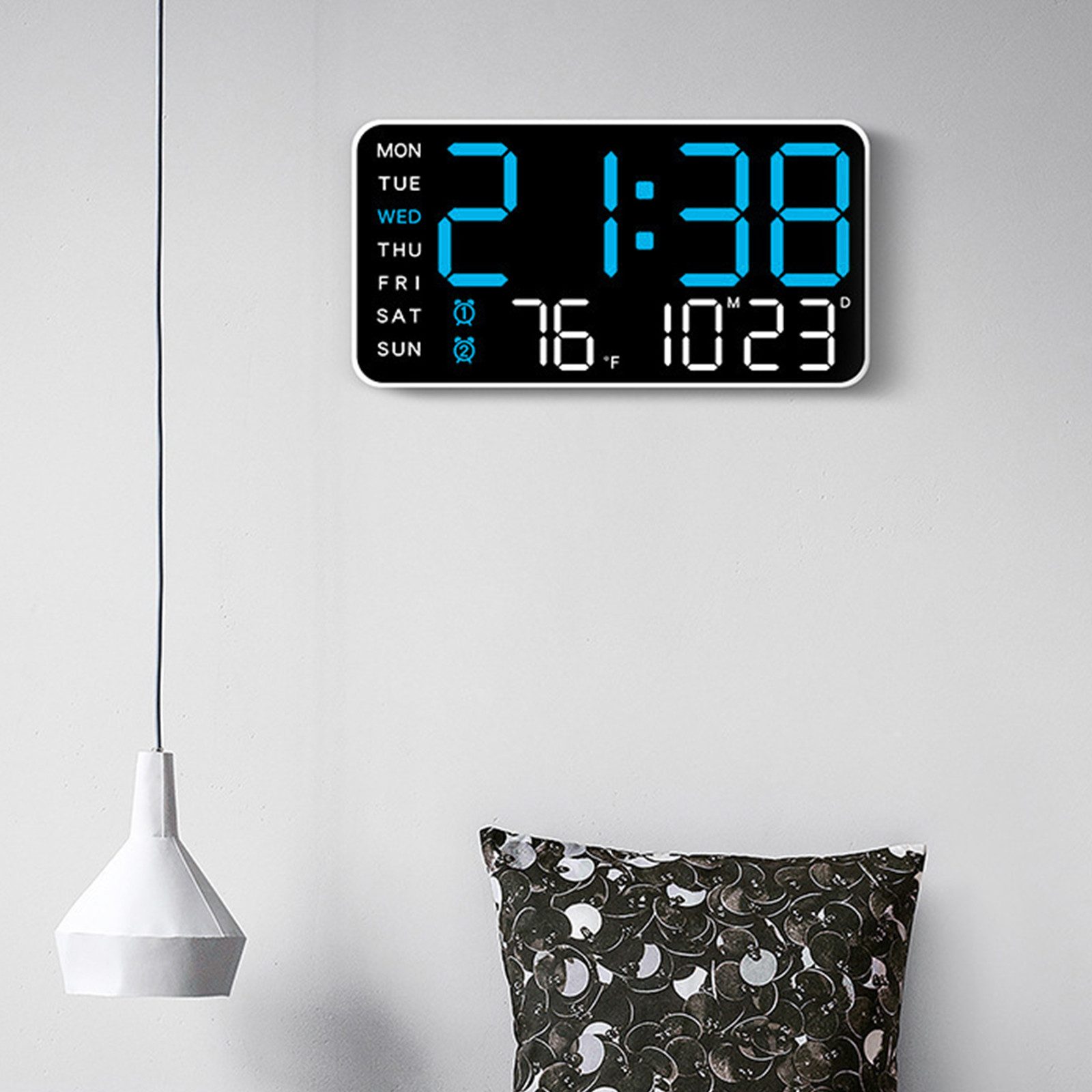 REDOM Wecker LED Digitalwecker Doppeltwecker Alarm Digitaluhr mit Snooze, D günstig online kaufen