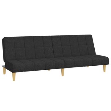 vidaXL Sofa Schlafsofa 2-Sitzer Schwarz Stoff