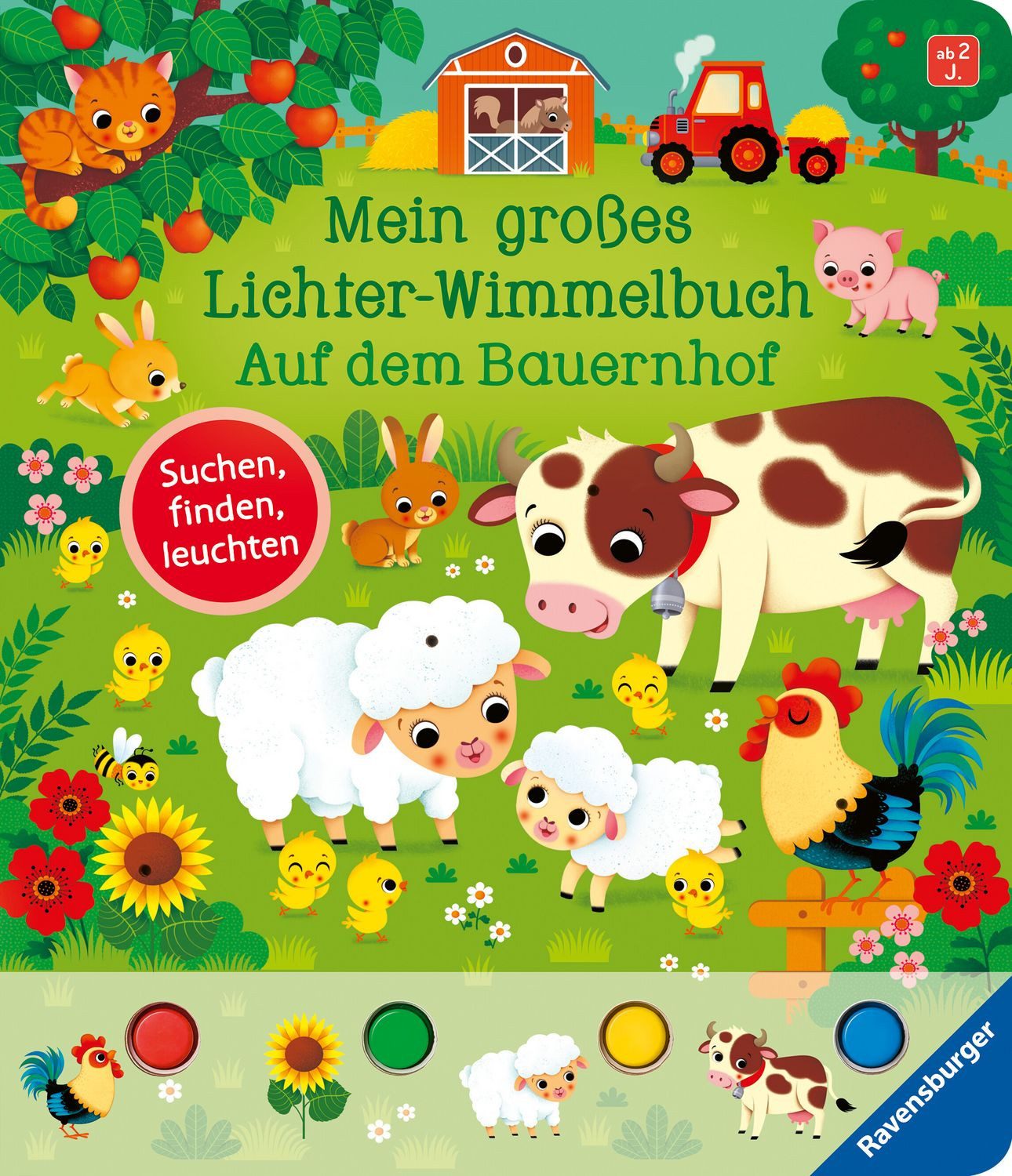 Kinderbuch Mein großes Lichter-Wimmelbuch - Auf dem Bauernhof Sandra Grimm