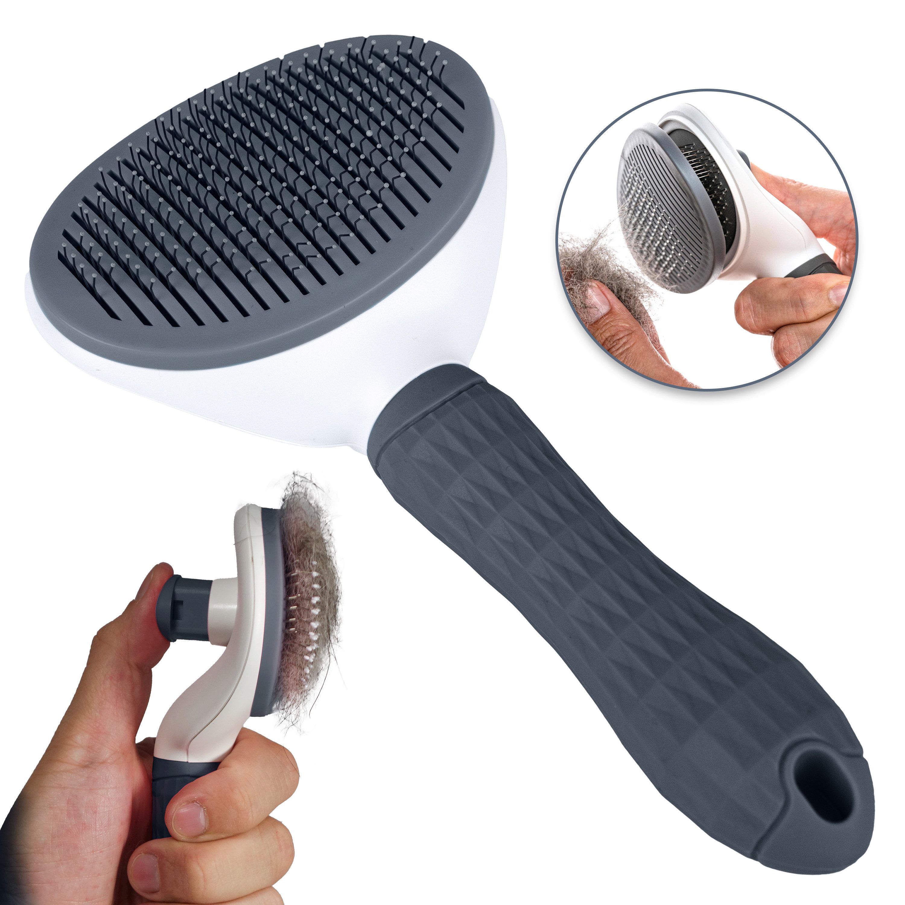 Fellbürste Katzenbürste & Hundebürste Bürste für Katze & Hund Haustierhaare