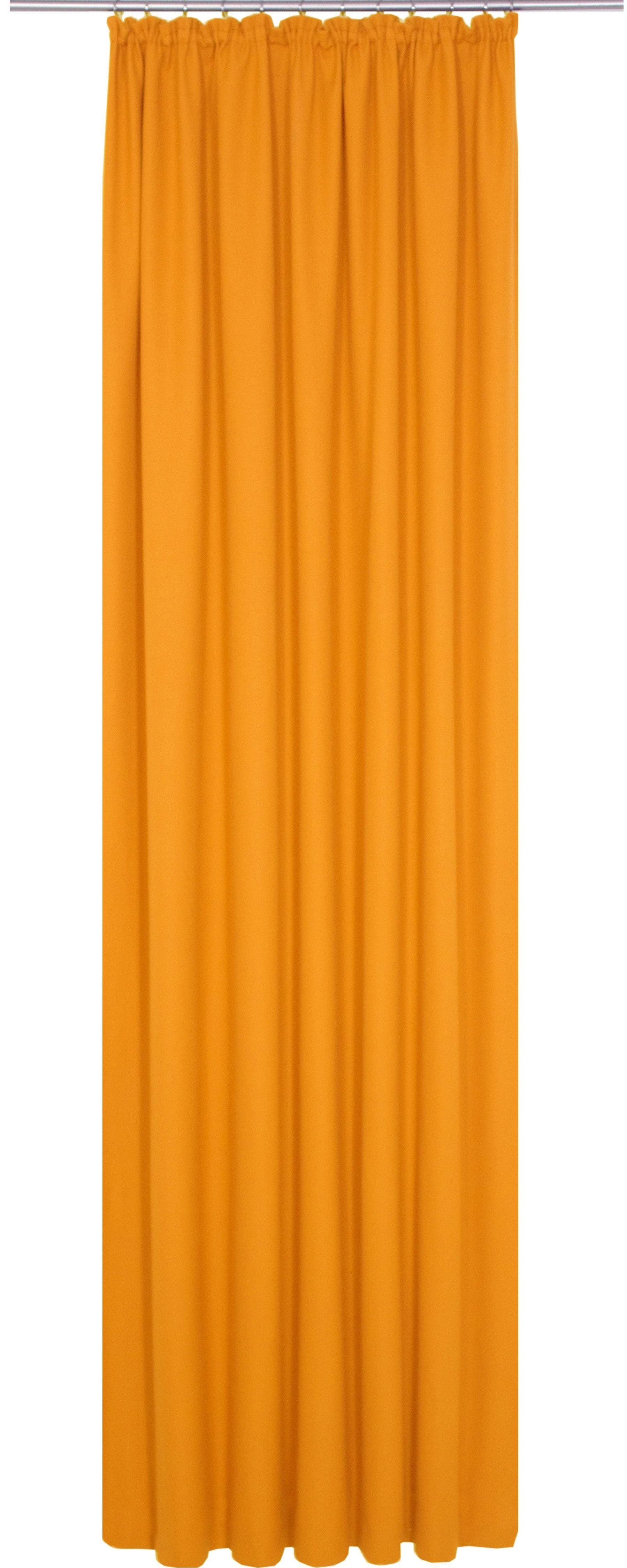 WirthNatur, 1-lagig (1 Vorhang blickdicht, Kräuselband St), Wirth, orange