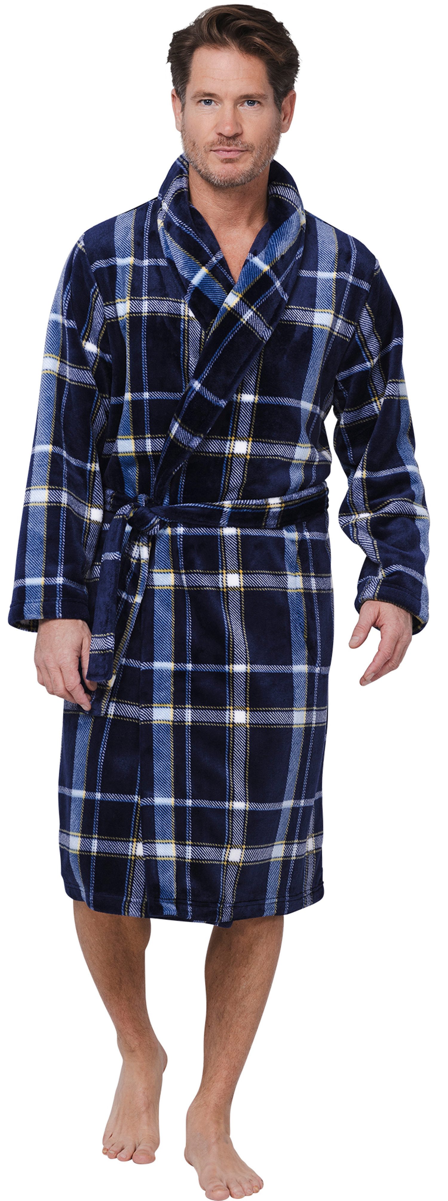 Pastunette Herrenbademantel Modischer Herren Morgenmantel, Midi, Polyester, günstig online kaufen