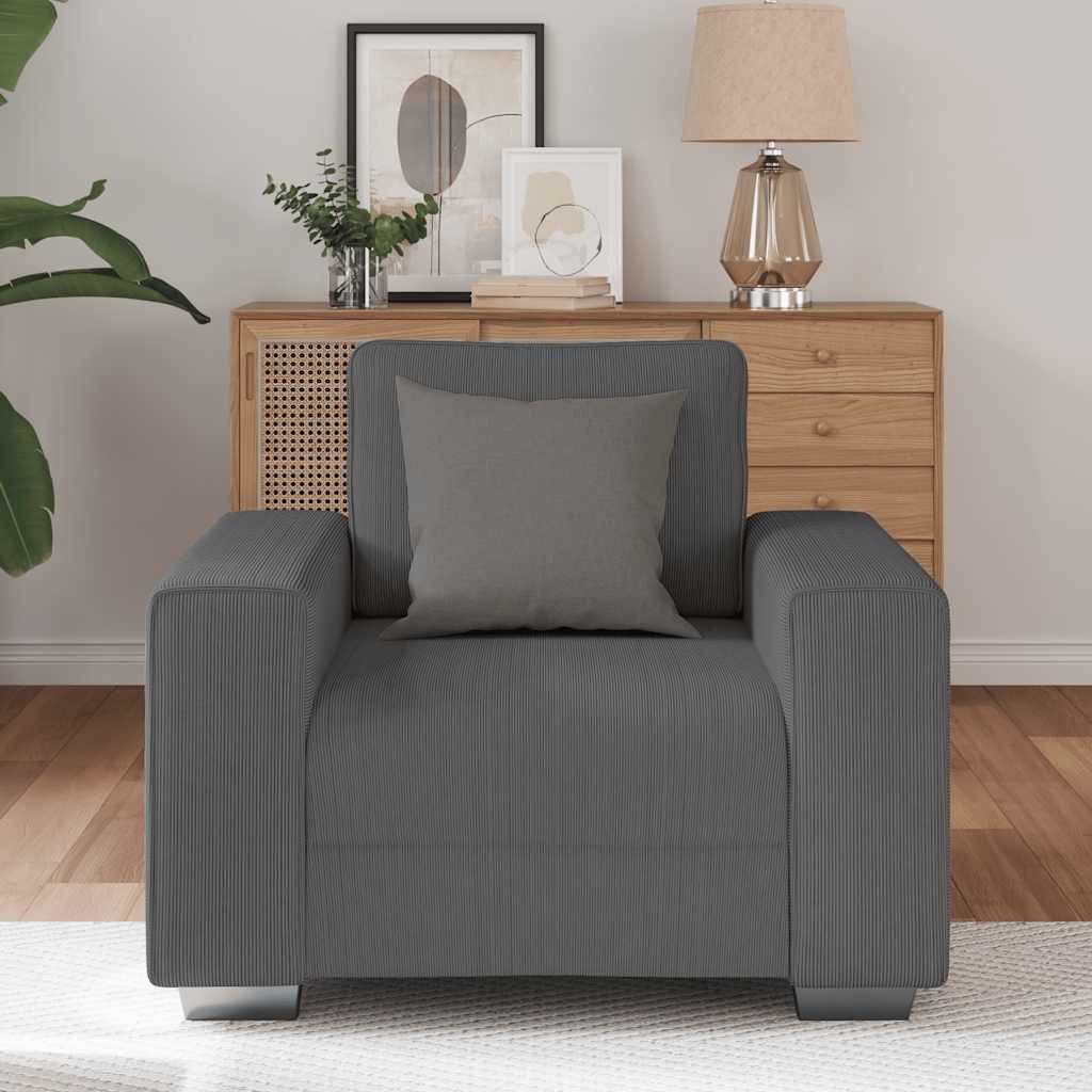 vidaXL Sofa Sessel Dunkelgrau 60 cm günstig online kaufen