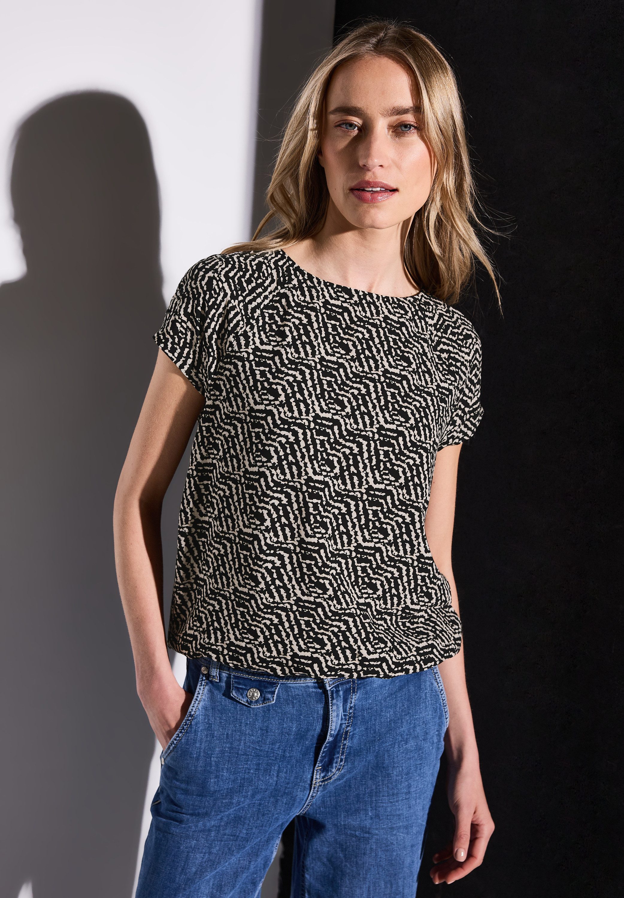 STREET ONE Print-Shirt mit floralem Muster günstig online kaufen
