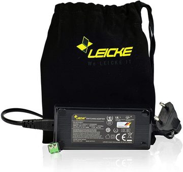 Leicke 12V 5A LED Netzteil Adapter Transformator, Konstantstromversorgung Netzteil (Ladegerät,Trafo,LED Stripes Streifen Lichtband Lichterkette RGB Leiste)