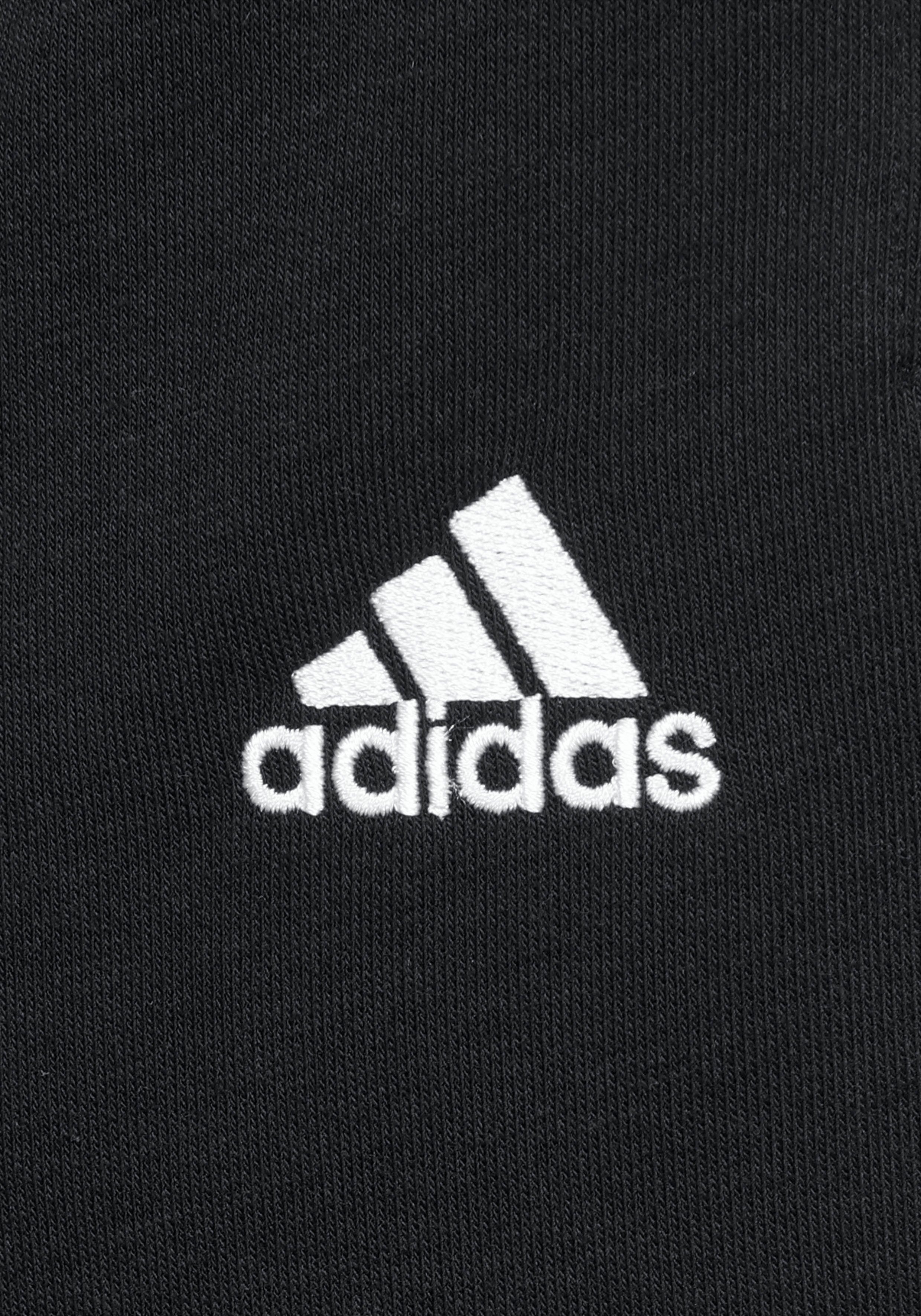 adidas Sportswear HOSE Sporthose LOGO BLACK/WHITE FRENCH (1-tlg) ESSENTIALS TERRY