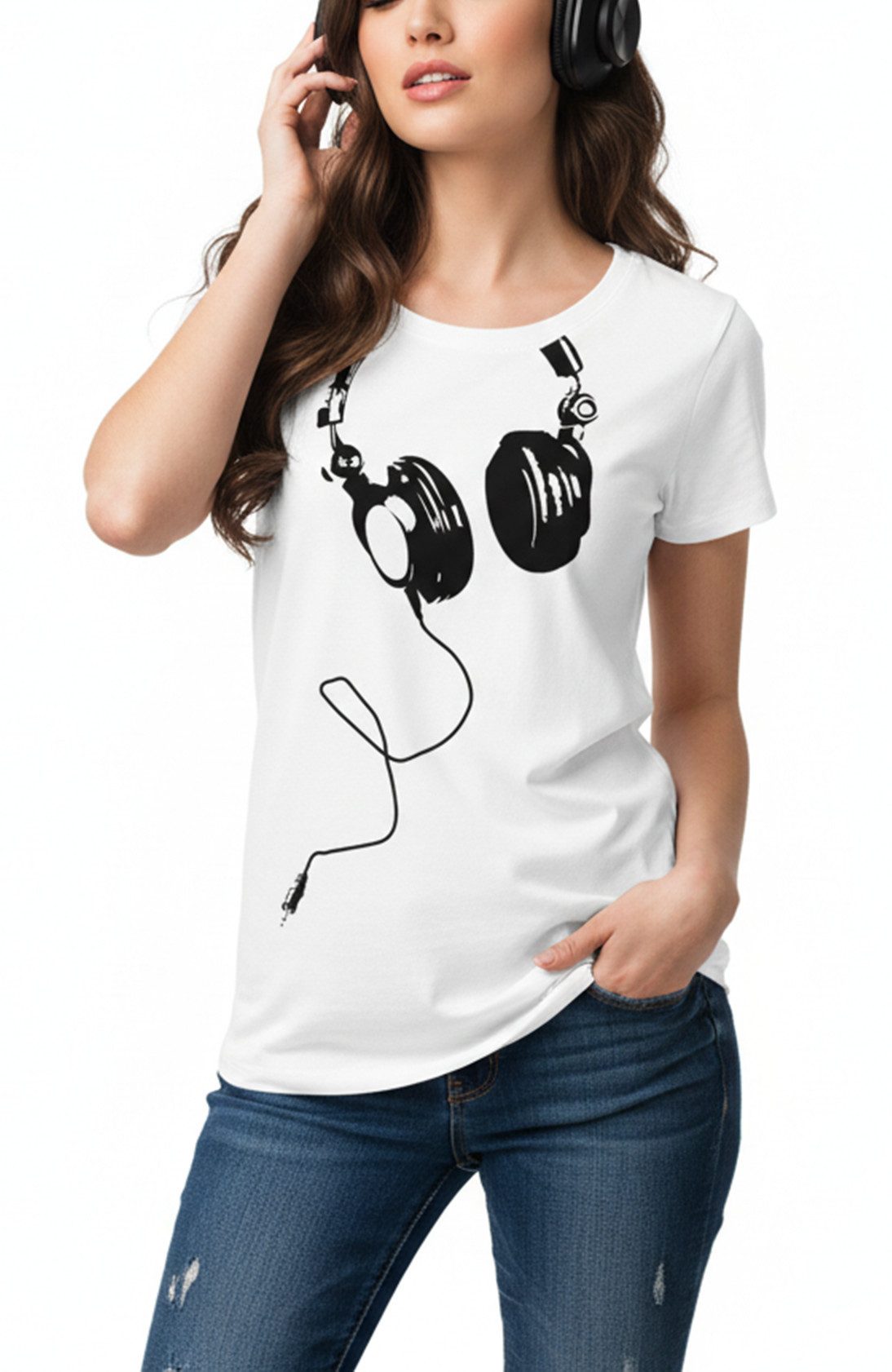 MAKAYA T-Shirt Kurzarm Damen Top Musik Hip Hop Rock Band Print Aufdruck Dam günstig online kaufen