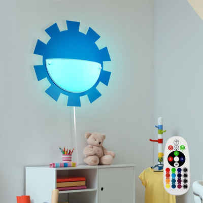 etc-shop Dekolicht, Leuchtmittel inklusive, Warmweiß, Farbwechsel, Kinderzimmerleuchte Spielzimmerlampe Wandleuchte Wandlampe
