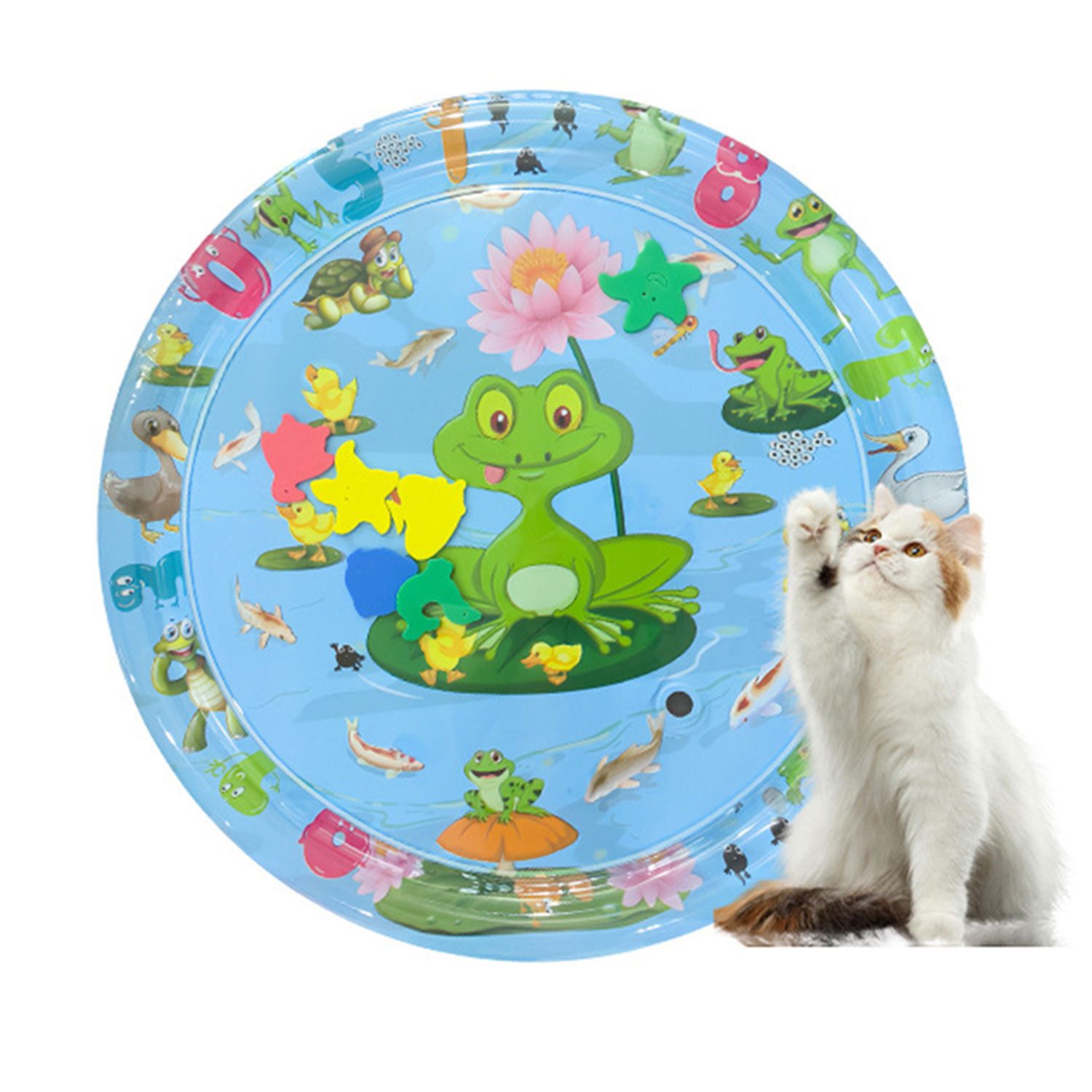 Refttenw Детский басейн Verdickte Wasserspielmatte für Katzen, Wassermattenspielzeug