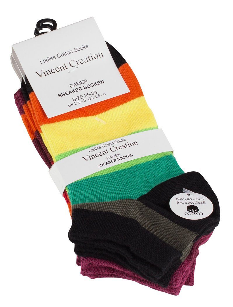 Vincent Creation® Sneakersocken (8-Paar) in angenehmer Baumwollqualität