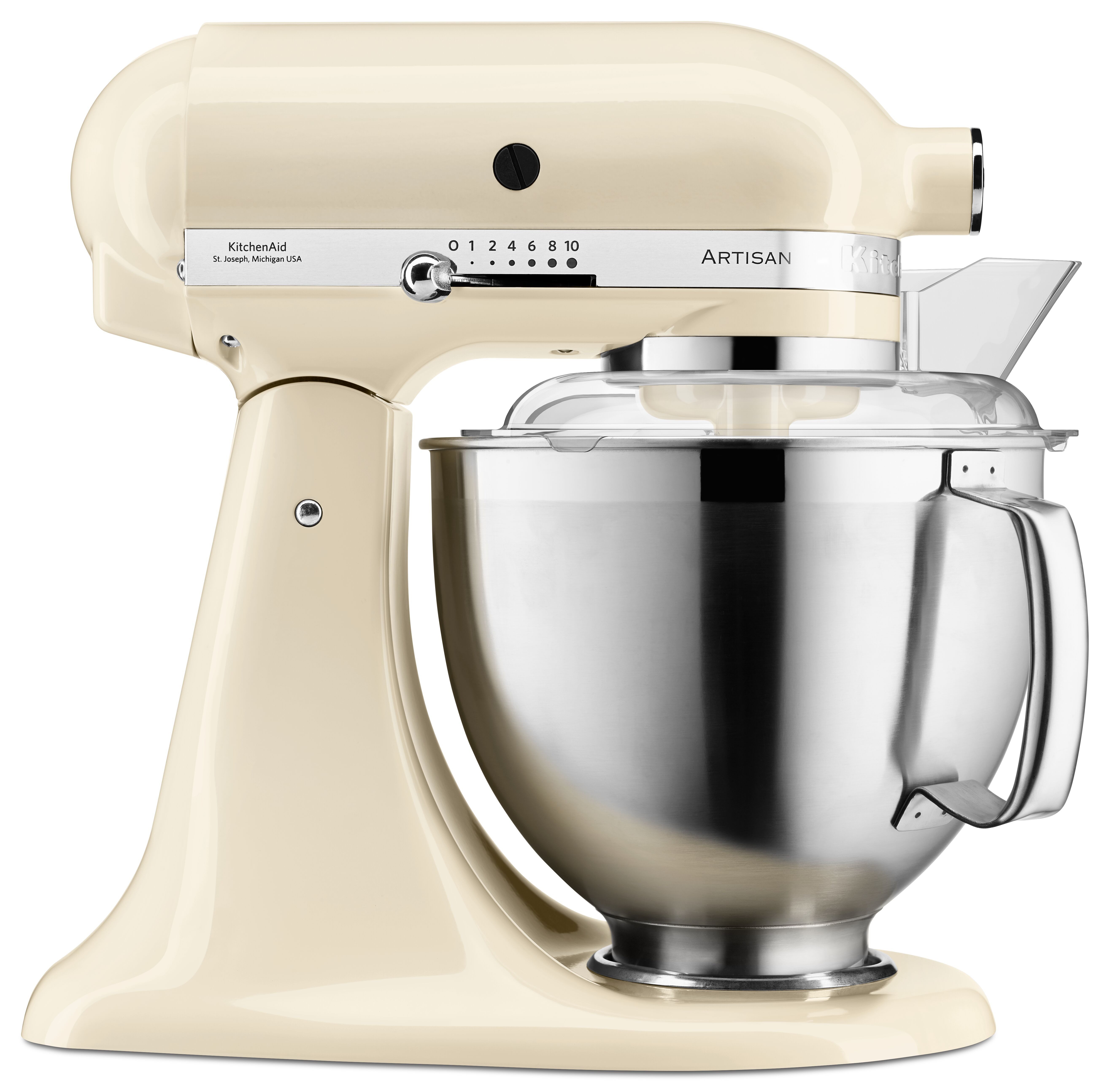 KitchenAid Küchenmaschine 5KSM185PSEAC Creme, 300 W, 4,8 l Schüssel