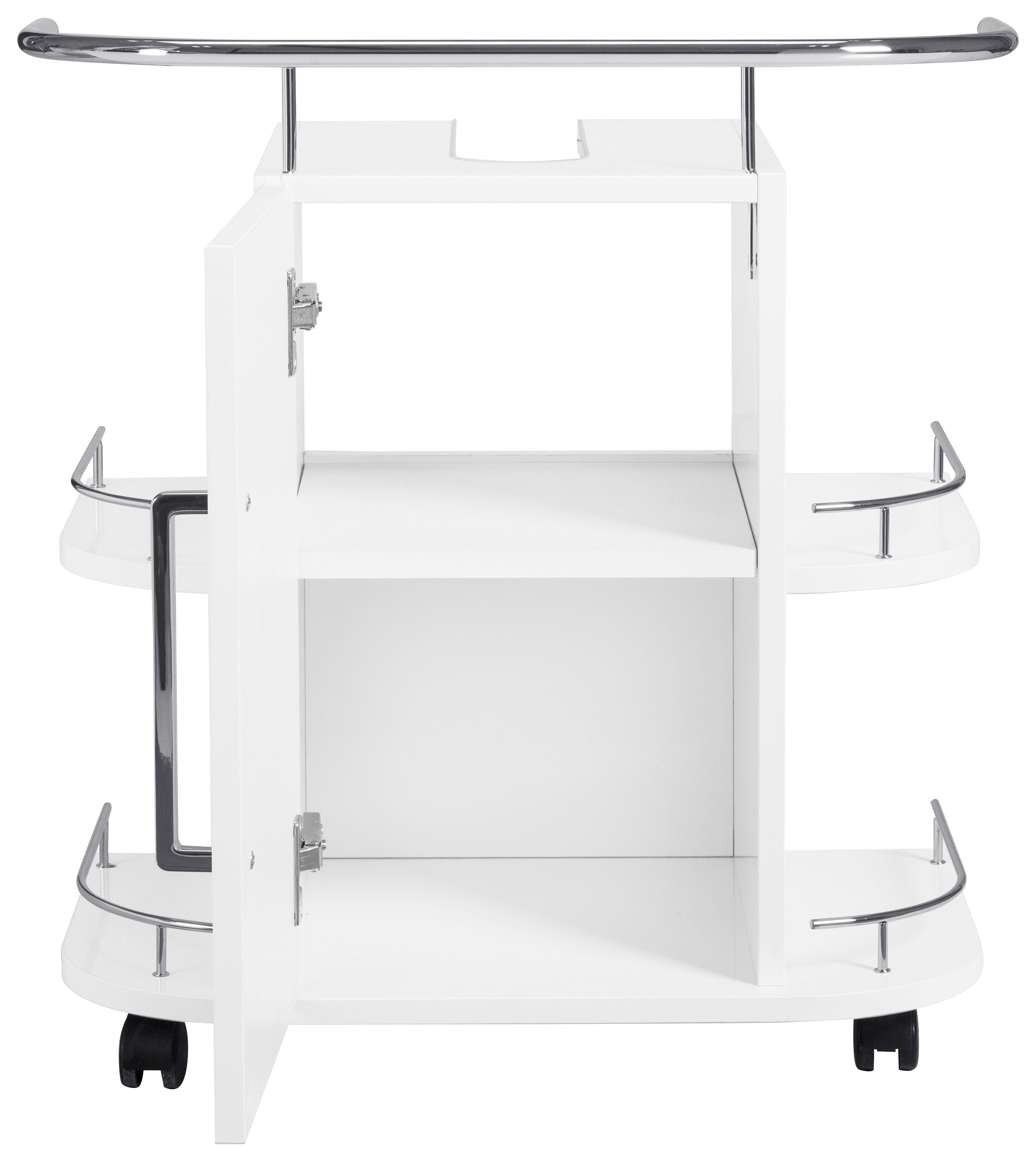 OPTIFIT Waschbeckenunterschrank Napoli mit Soft-Close-Funktion Rollen, Breite cm und 60