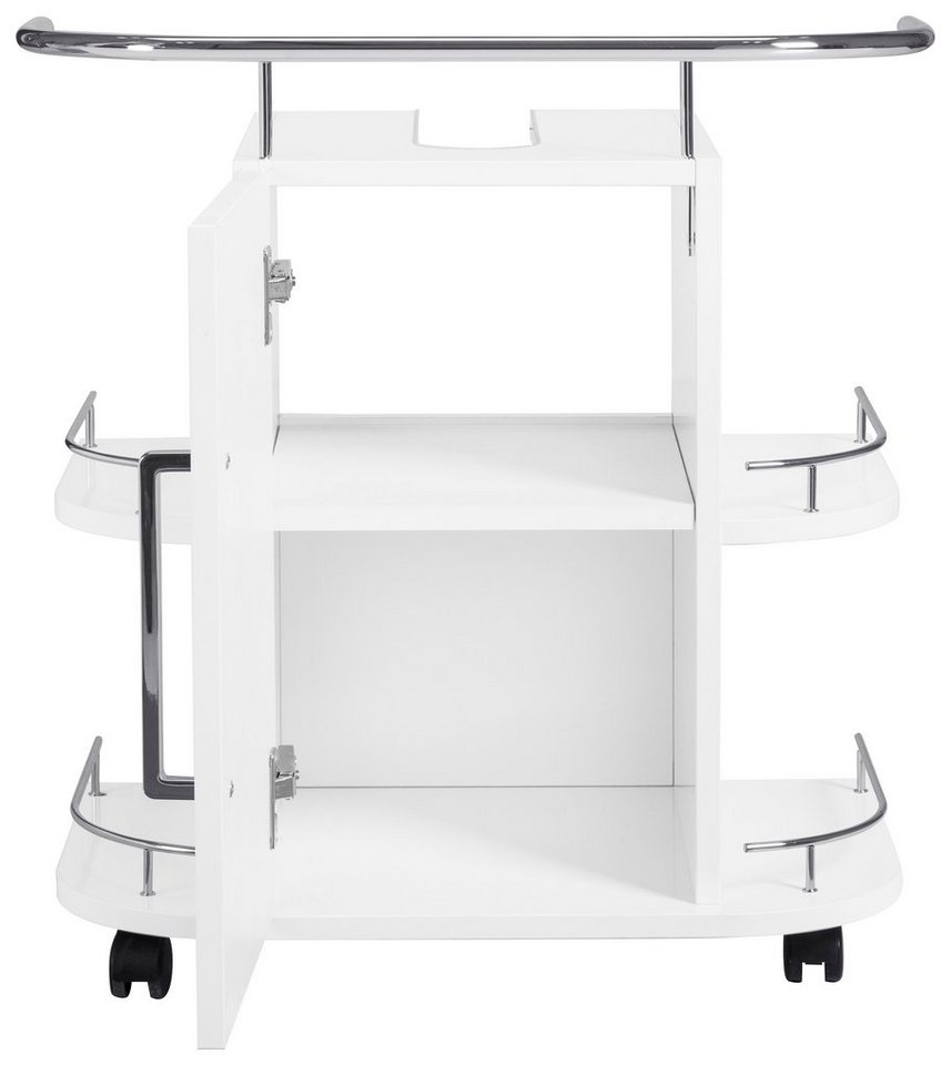 OPTIFIT Waschbeckenunterschrank Napoli mit Soft-Close-Funktion und Rollen, Breite  60 cm