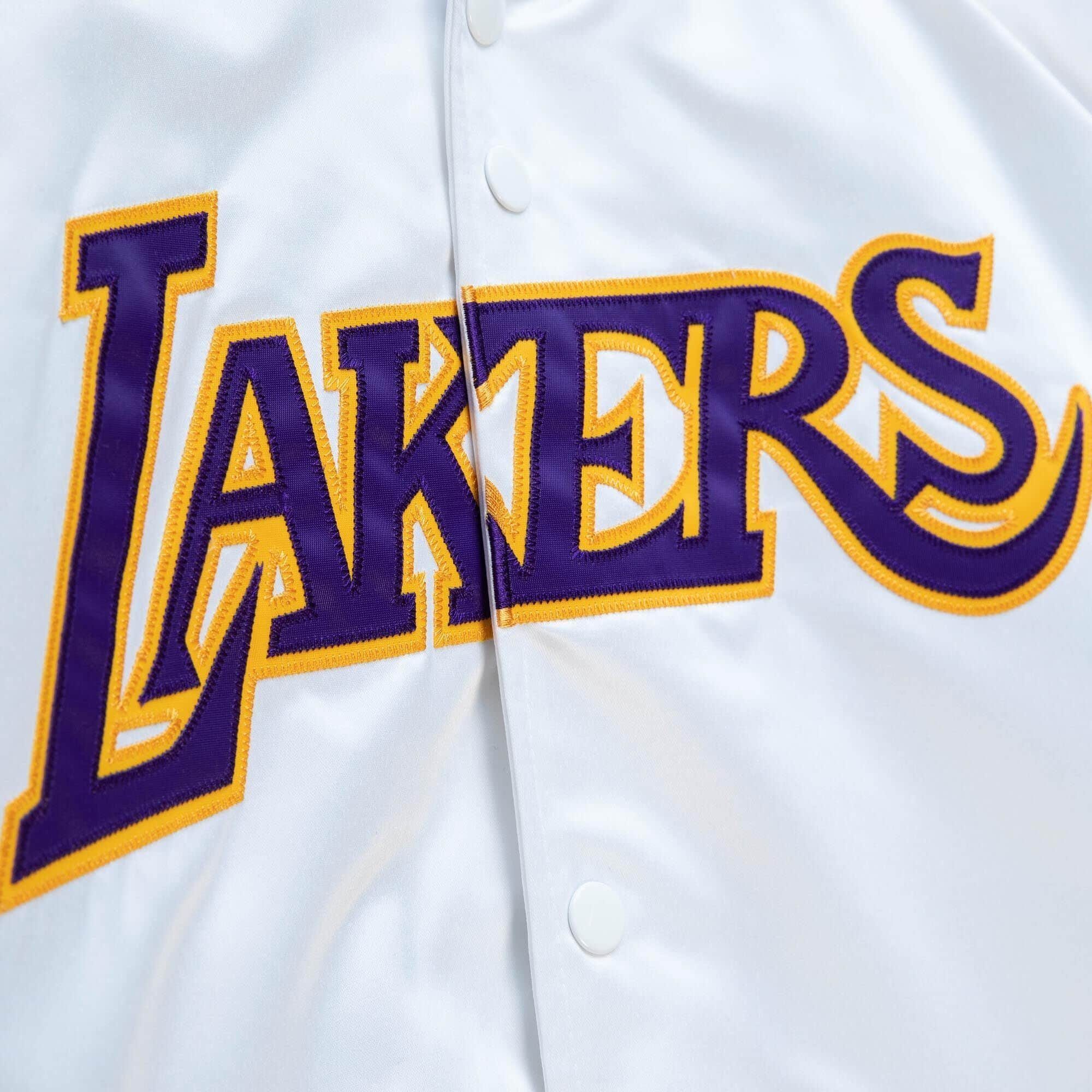 Windbreaker Mitchell Satin Los & Lakers Angeles Ness