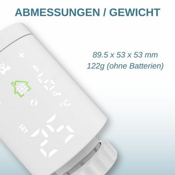 fontastic Heizkörperthermostat WLAN Smart Home Paket Heizen, 4 Stück, (RA RAV RAVL)