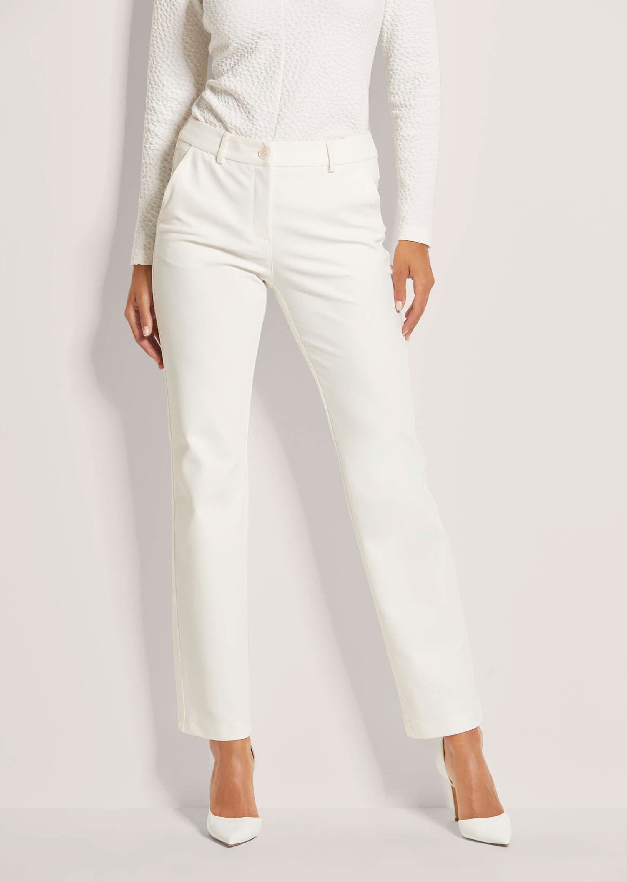 MADELEINE Stoffhose Elegante Stretchhose mit Formbund Stoffhose mit Schubta günstig online kaufen