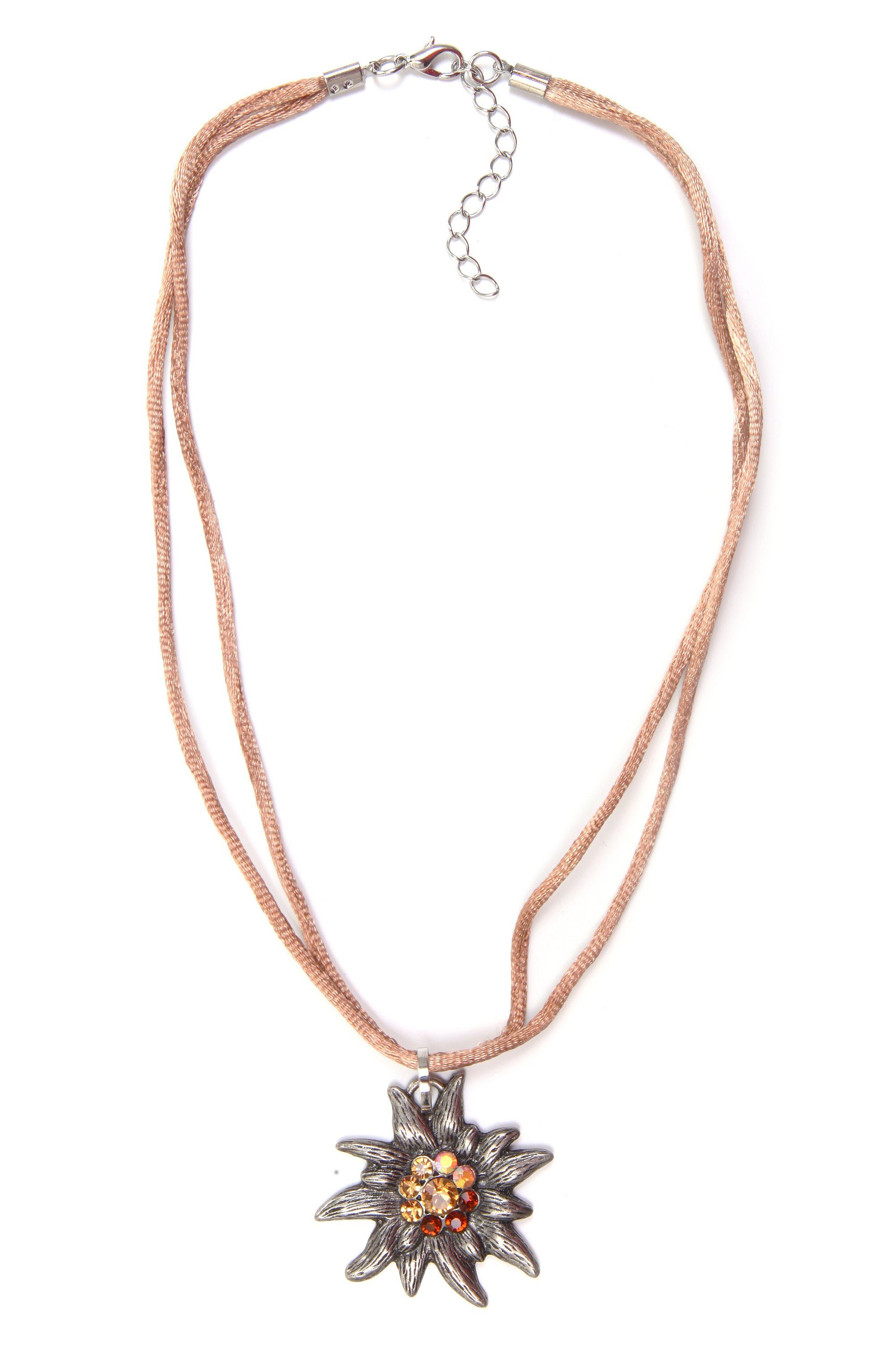 Allgäu Rebell Collier "Maria", mit Edelweiß günstig online kaufen