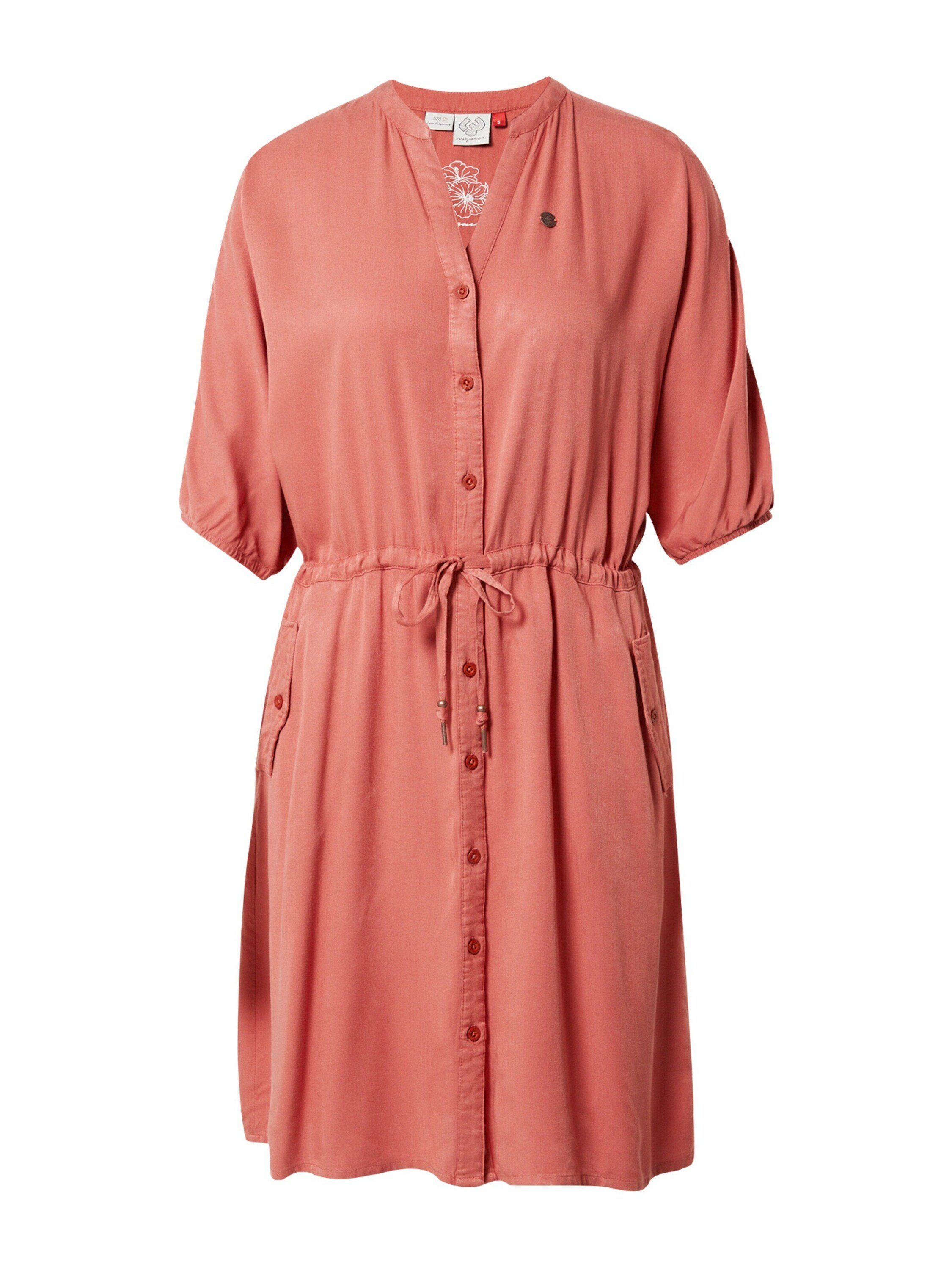 Ragwear Blusenkleid BRYN (1-tlg) Drapiert/gerafft Terracotta | Sommerkleider