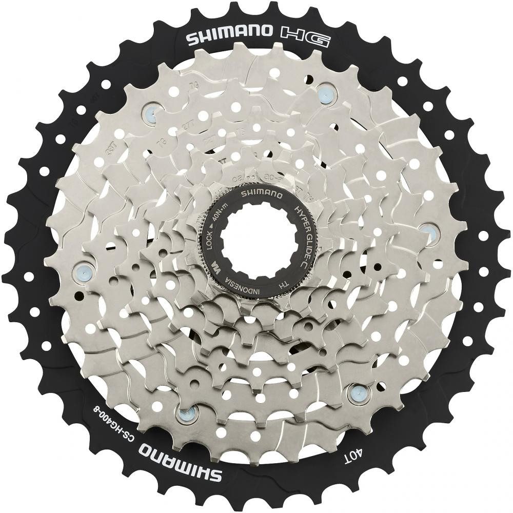 Shimano Zahnkranz SHIMANO Kassette CS-HG400-8 8-fach Kassette - 400-8, 8-fach, 11-45 Zäh