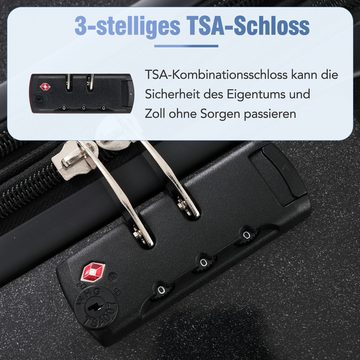 Powerwill Kofferset Reisekoffer 3Set Set, 4 Rollen, (Hartschalen-Handgepäck, 3 tlg., Koffer mit TSA-Schloss und Universalrad), Für komfortables Reisen und sicheren Transport