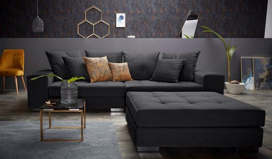INOSIGN Big-Sofa VALE, mit Steppung im Sitzbereich - Einrichtungsbeispiel
