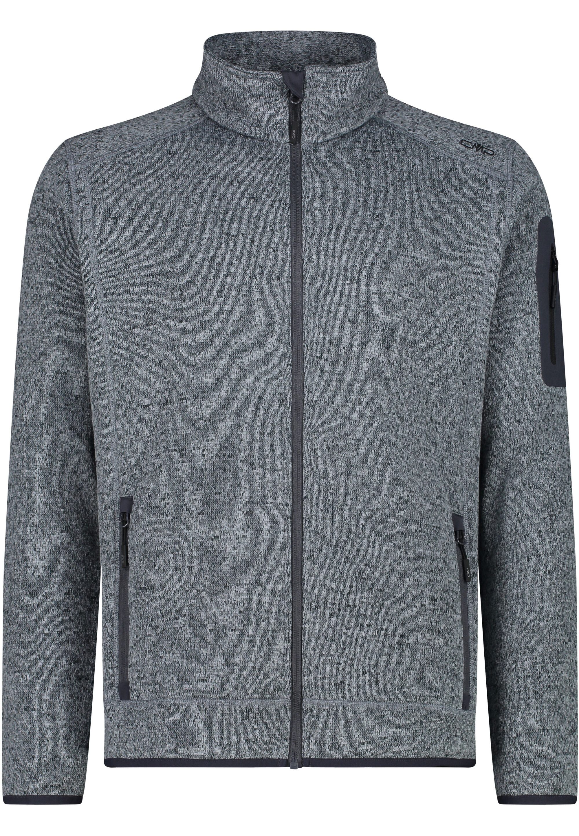 CMP Strickfleecejacke MAN JACKET ALLUMINIO-TITANIO günstig online kaufen