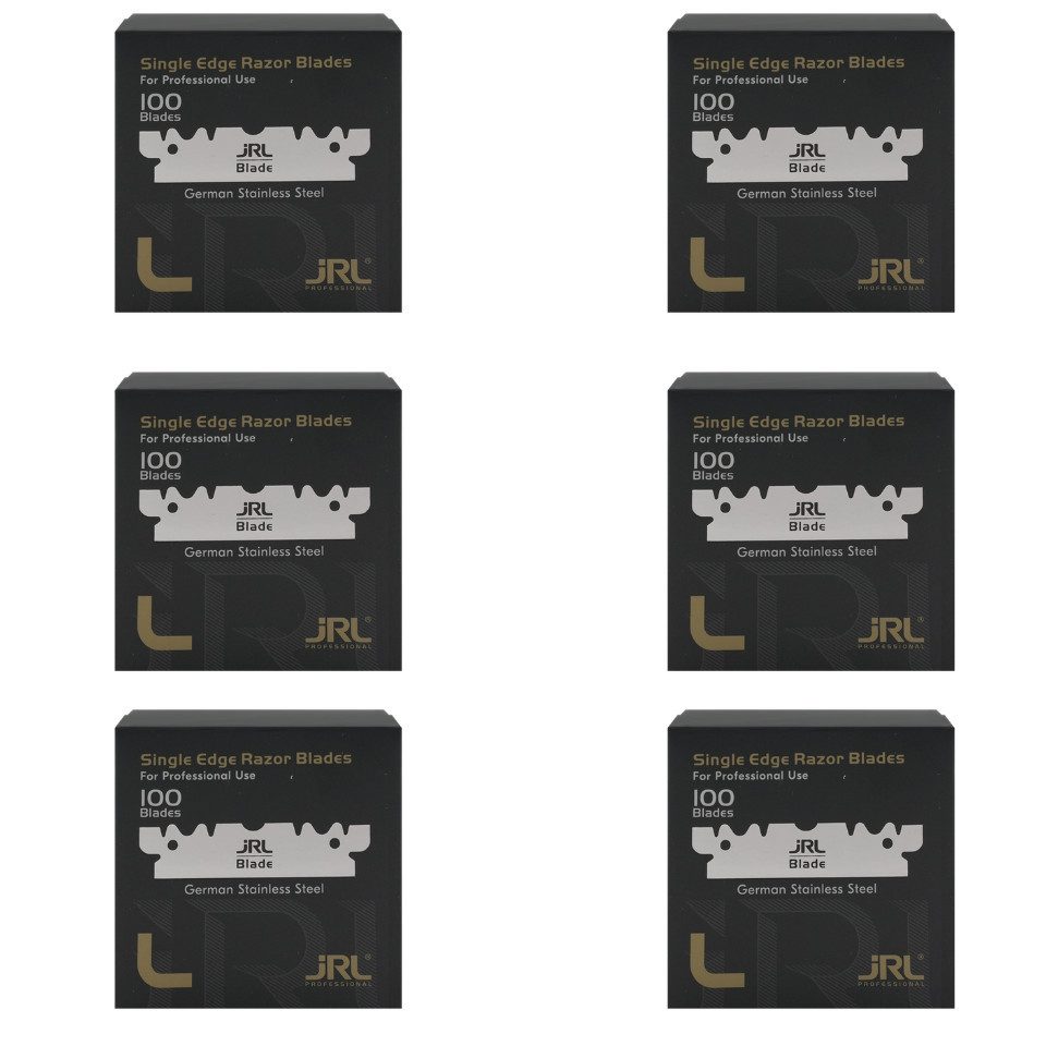JRL Rasierklingen JRL Single Edge Rasierklingen, 100-teiliges Set (100 einzeln verpackte Single Edge Klingen), Extrem scharf, langlebig für den professionellen Einsatz