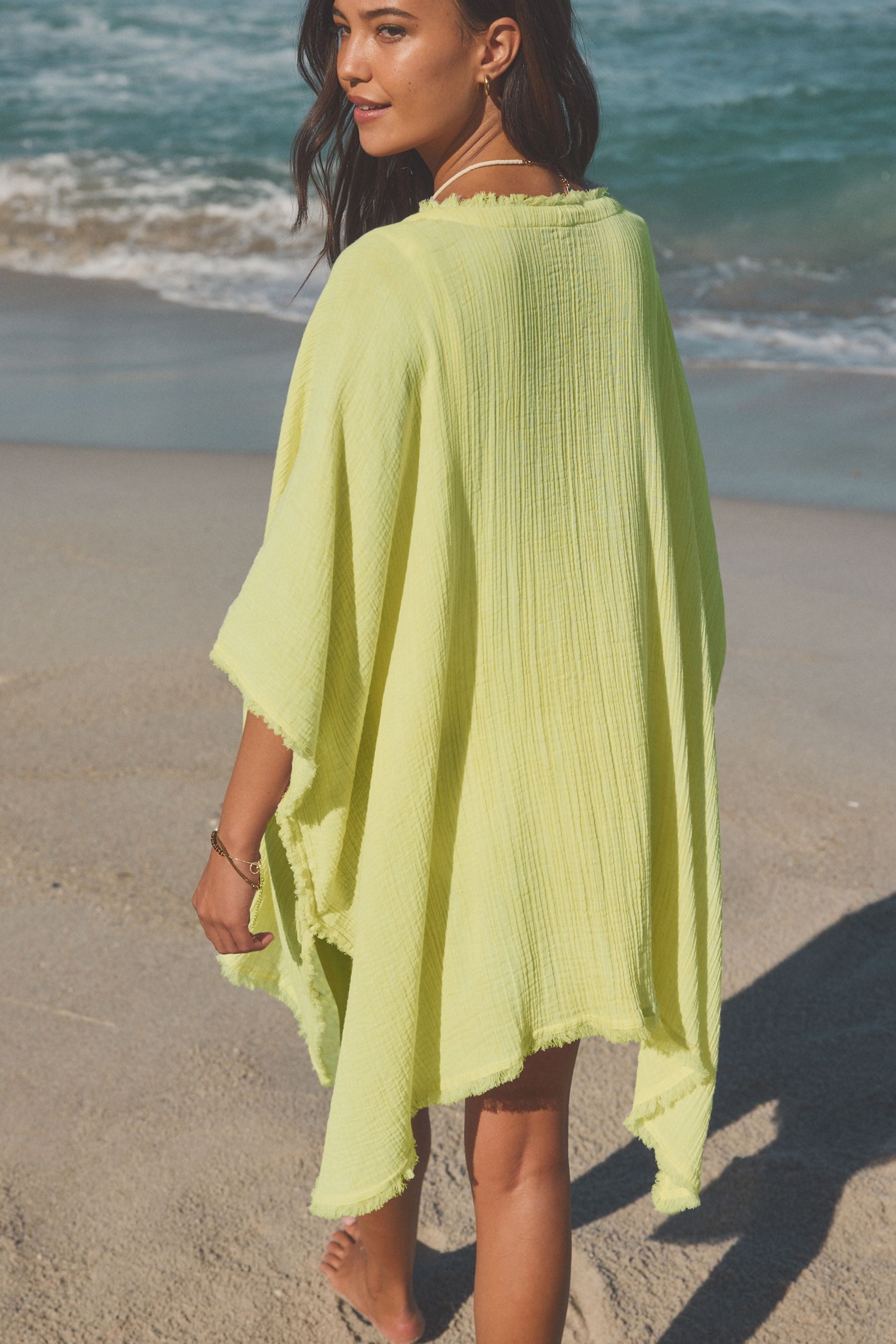 Next Strandshirt Strandkaftan aus 100 % Baumwolle günstig online kaufen