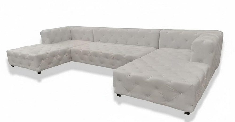 Xlmoebel Chesterfield-Sofa Wohnlandschaft Chesterfield Ecksofa Designer Polster Sofort, 1 Teile, Hergestellt in Europa