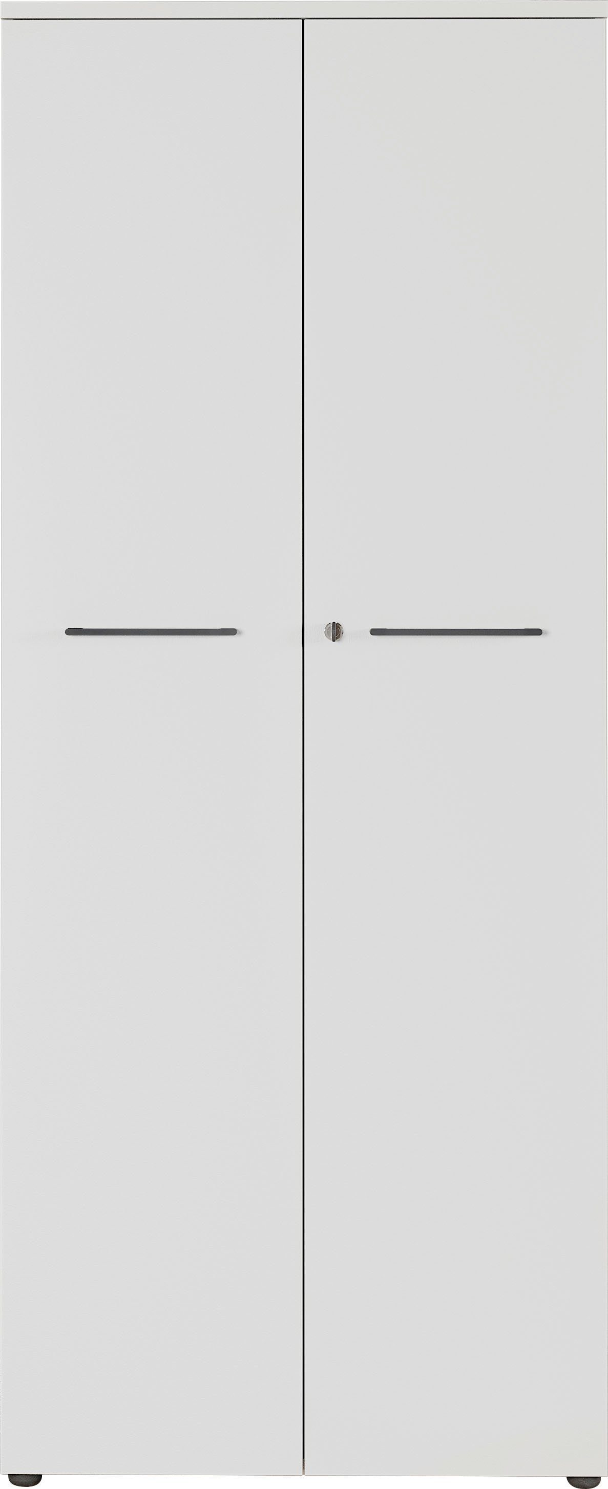 GERMANIA Aktenschrank GW-Agenda, Mehrzweckschrank, abschließbar, optional mit 2 offenen Fächern, Maße 80x197 cm, Made in Germany